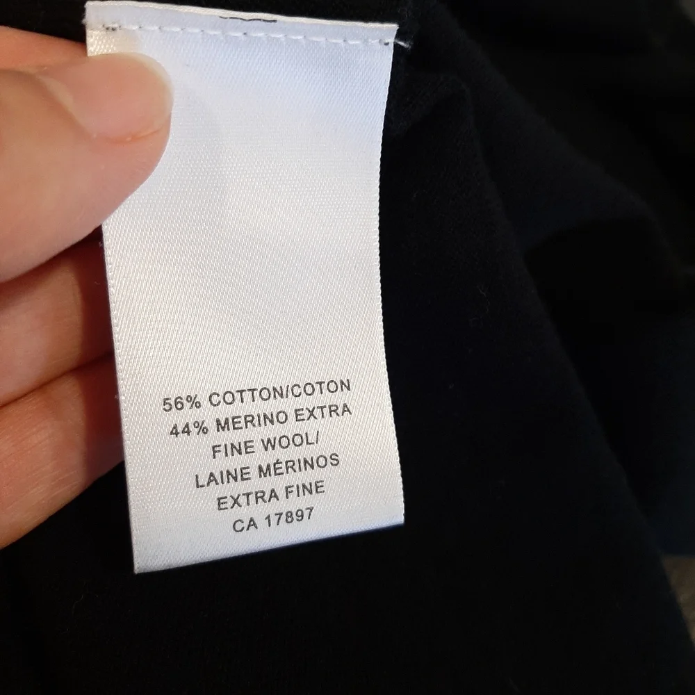 3/$20 Banana Republic Ruffled Open Cardigan Sweater Merino Wool Short Sleeve - Picture 12 of 12